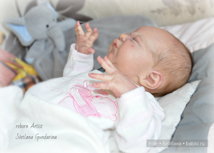 Реалистичная малышка Miracle, из маленькой мастерской Светланы Гундариной-Kler (фото 2)