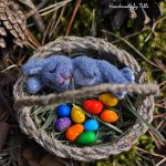 Пасхальный крольчонок валянием из шерсти и другие мои игрушки