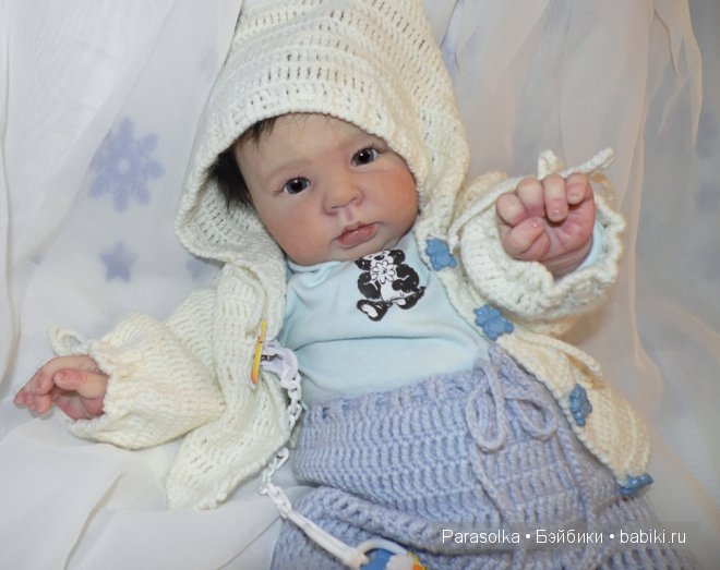 Медвежонок Кристаллик - куклы реборн Ольги Плотниковой