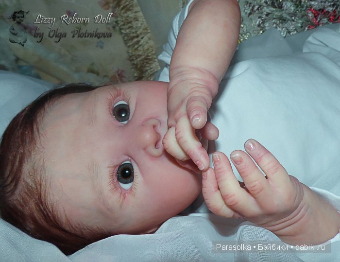Маленькая бусинка Лиззи. Кукла реборн Ольги Плотниковой (фото 3)