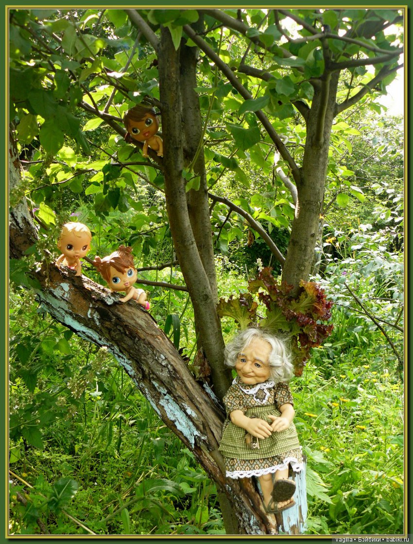 Во саду ли в огороде бабуля и внучата