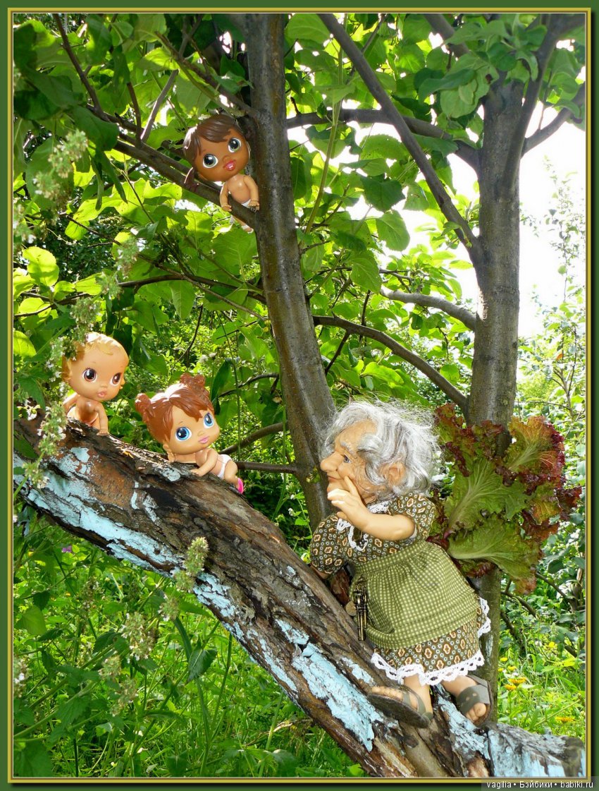 Во саду ли в огороде бабуля и внучата