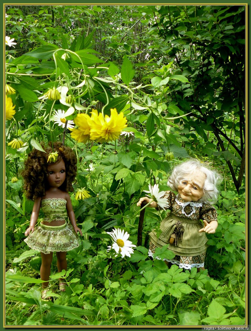 Во саду ли в огороде бабуля и внучата