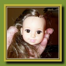 Прошиваем волосы кукле