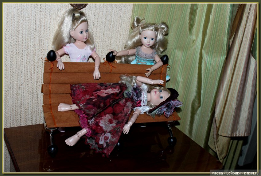 Диванчик из люстры — Мебель для кукол и домиков: фото