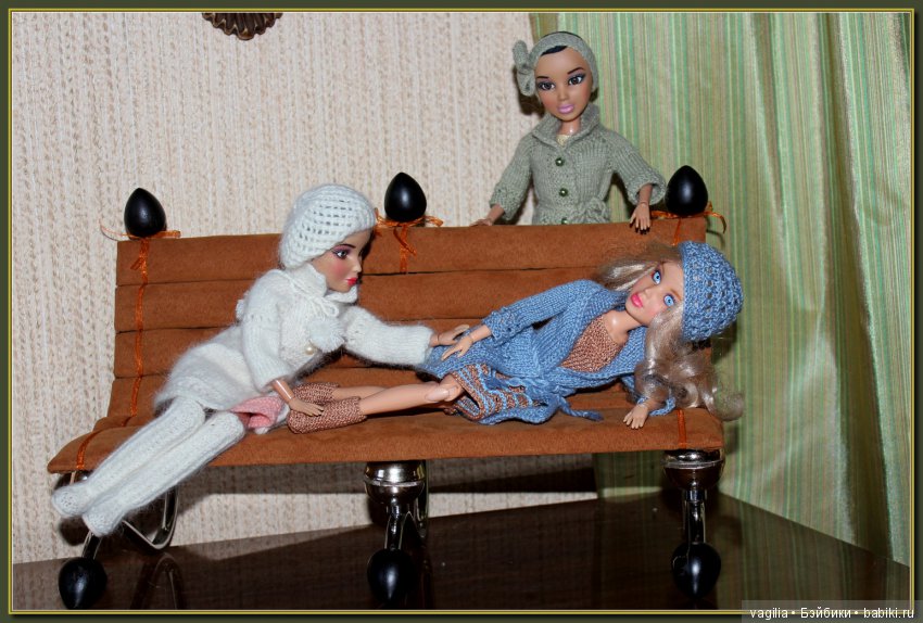 Диванчик из люстры — Мебель для кукол и домиков: фото