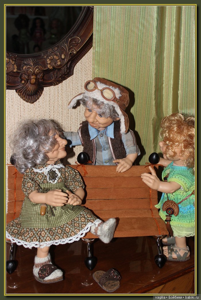 Диванчик из люстры — Мебель для кукол и домиков: фото