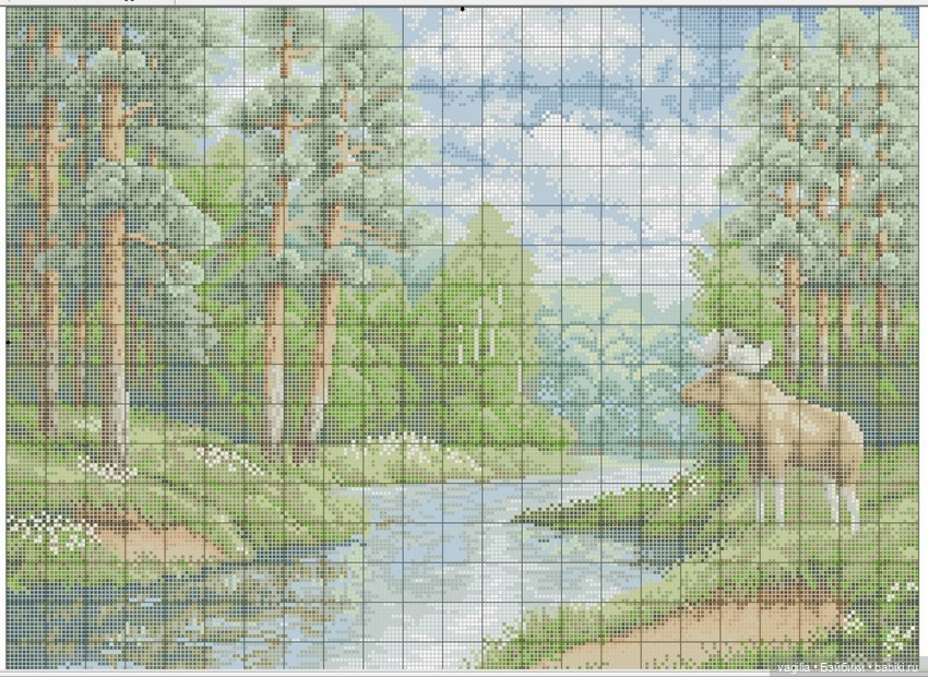 Пейзажи для вышивальщиц — Схемы вышивки крестом: фото узоров (фото 8)