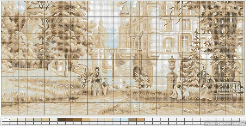 Пейзажи для вышивальщиц — Схемы вышивки крестом: фото узоров (фото 2)