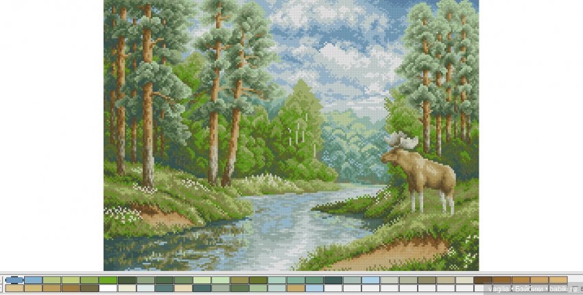 Пейзажи для вышивальщиц — Схемы вышивки крестом: фото узоров (фото 7)