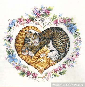 Немного котиков крестиком