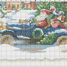 Дед Мороз крестиком