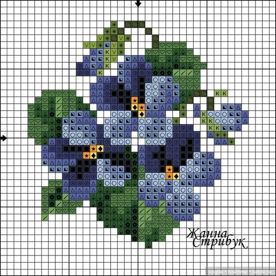 Мелочь крестиком 2 — Схемы вышивки крестом: фото узоров (фото 9)