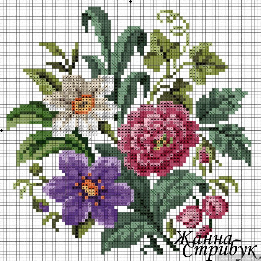Мелочь крестиком 2 — Схемы вышивки крестом: фото узоров (фото 6)
