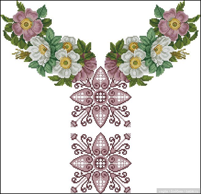 Вышиванки — Схемы вышивки крестом: фото узоров
