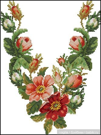 Вышиванки — Схемы вышивки крестом: фото узоров