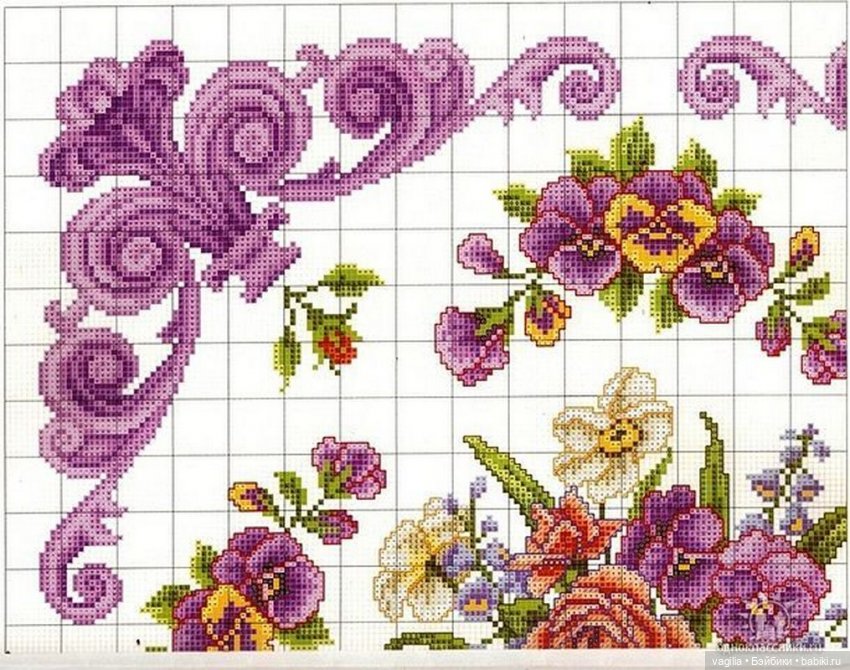Подушки крестом, остатки — Схемы вышивки крестом: фото узоров