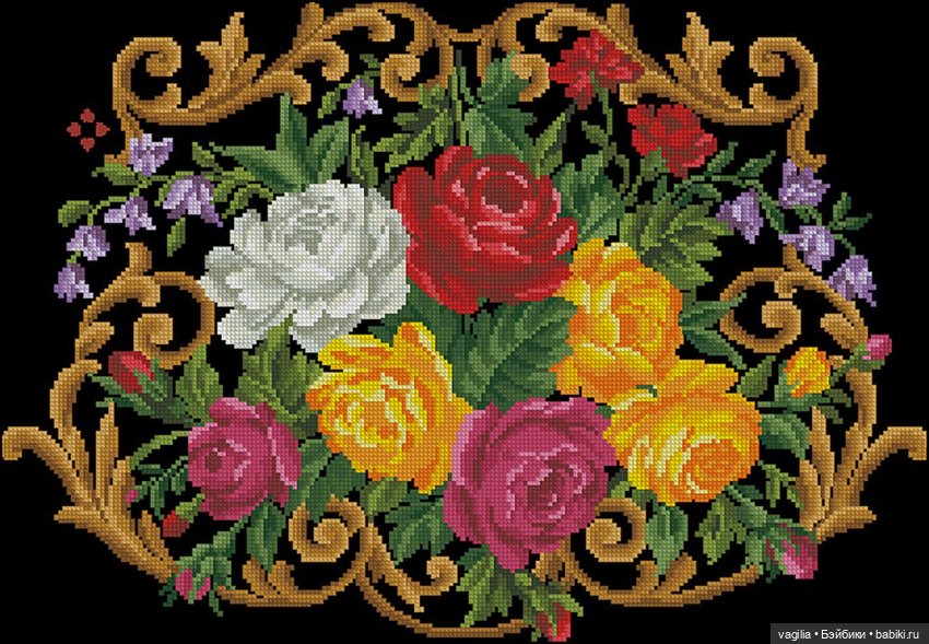 Сумочки крестом — Схемы вышивки крестом: фото узоров (фото 8)