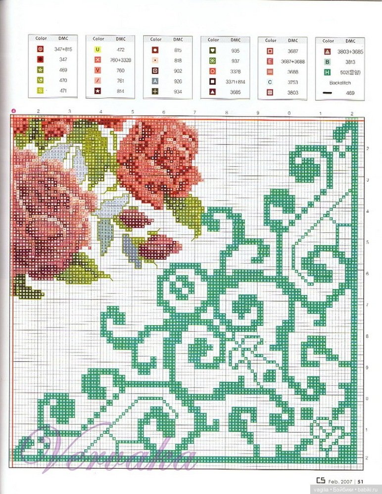 Вышивка для подушек — Схемы вышивки крестом: фото узоров
