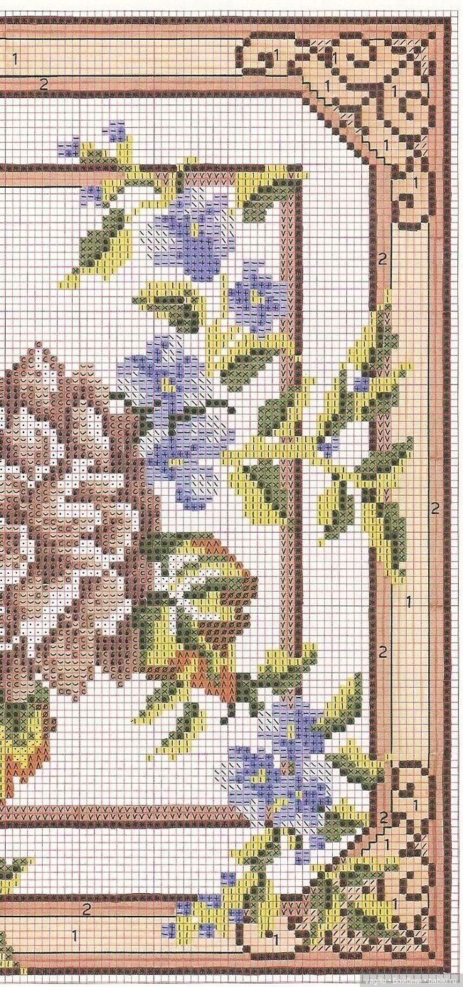 Вышивка для подушек — Схемы вышивки крестом: фото узоров