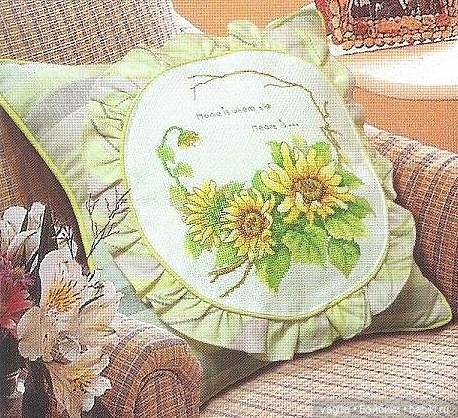 Вышивка для подушек — Схемы вышивки крестом: фото узоров