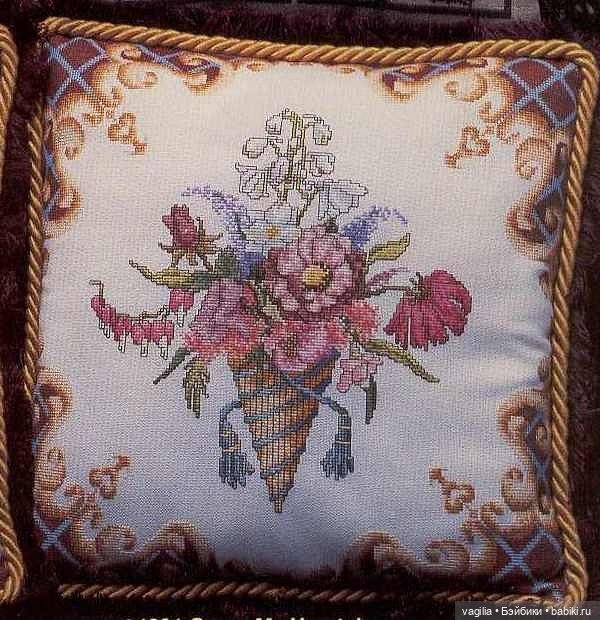 Вышивка для подушек — Схемы вышивки крестом: фото узоров