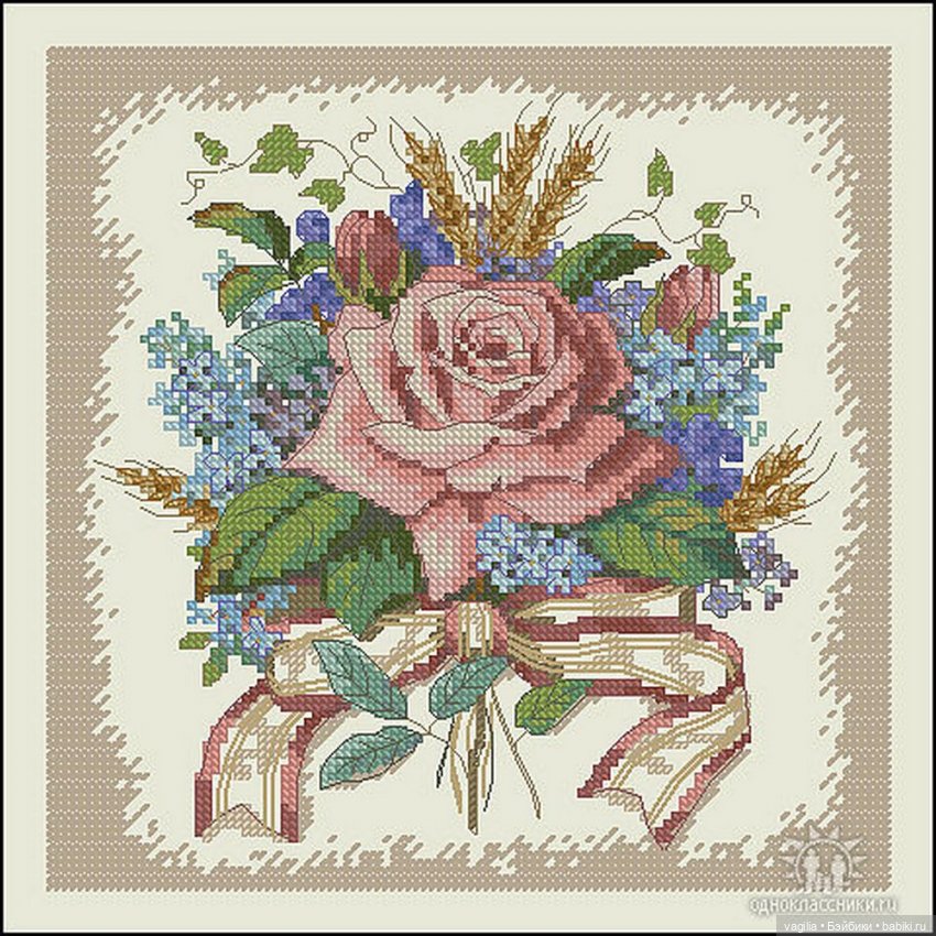 Подушки крестом, остатки — Схемы вышивки крестом: фото узоров