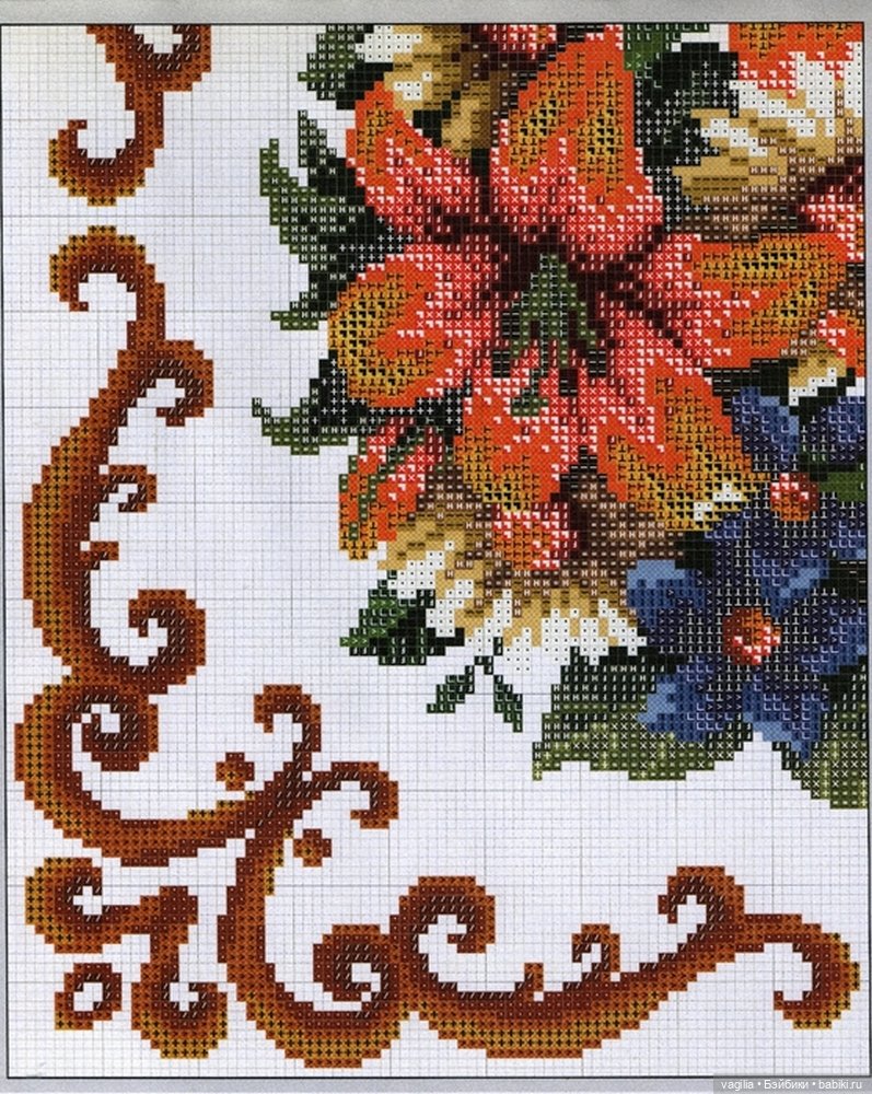Подушки крестом, остатки — Схемы вышивки крестом: фото узоров
