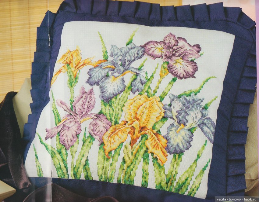 Подушки крестом, остатки — Схемы вышивки крестом: фото узоров