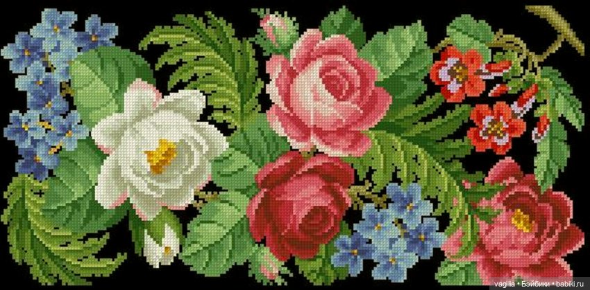 Сумочки крестом — Схемы вышивки крестом: фото узоров