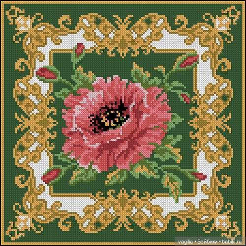 Вышивка для подушек — Схемы вышивки крестом: фото узоров (фото 9)