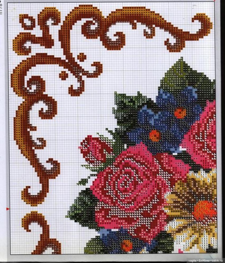 Подушки крестом, остатки — Схемы вышивки крестом: фото узоров