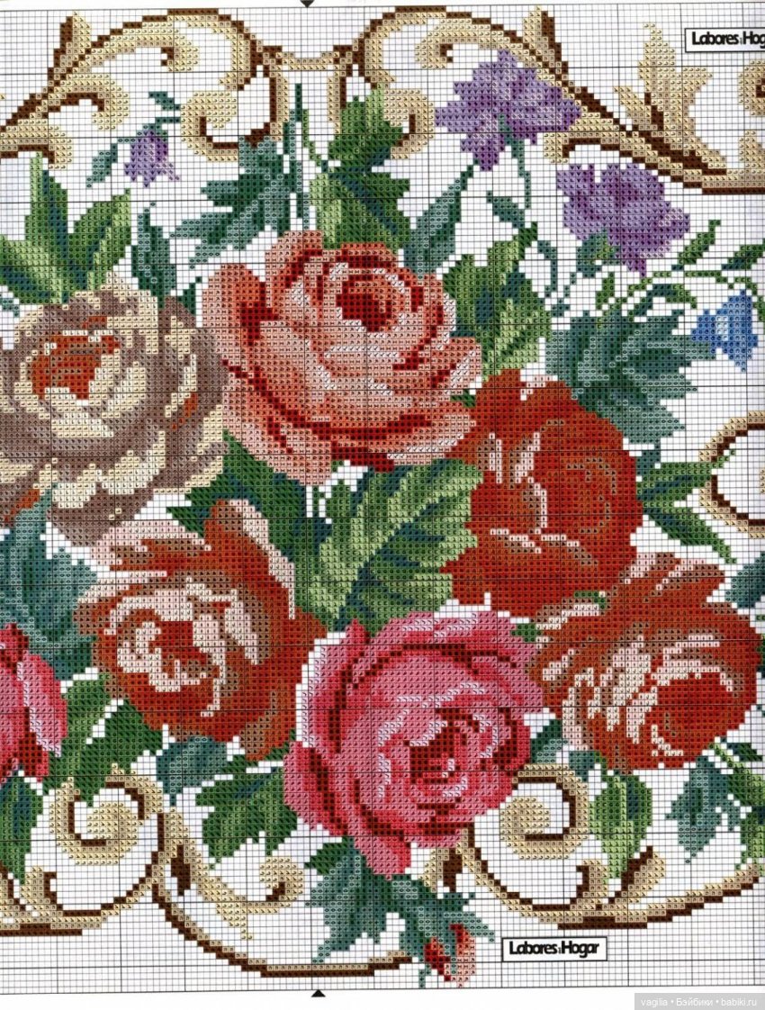 Сумочки крестом — Схемы вышивки крестом: фото узоров (фото 10)