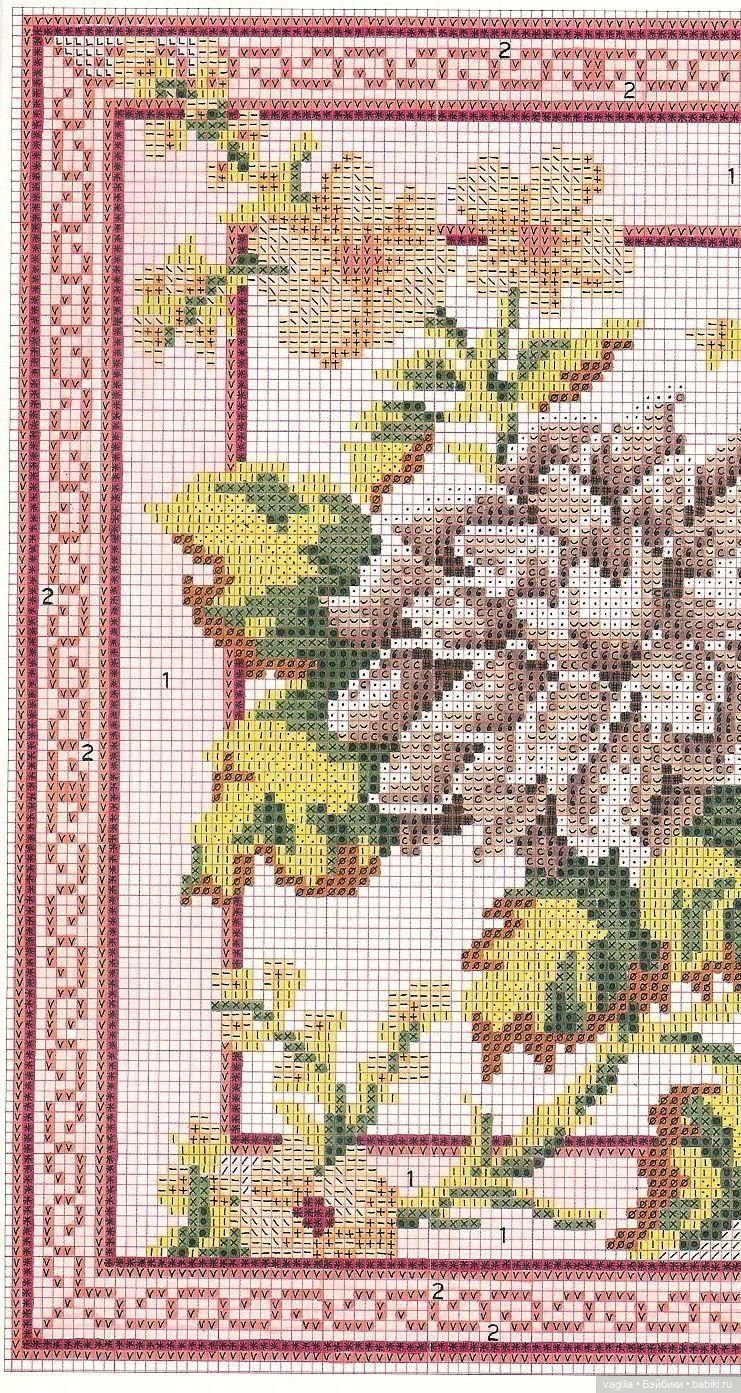 Вышивка для подушек — Схемы вышивки крестом: фото узоров