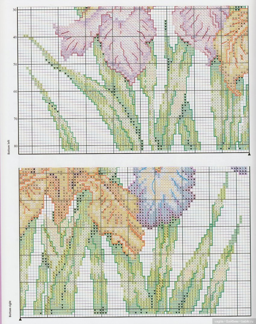 Подушки крестом, остатки — Схемы вышивки крестом: фото узоров