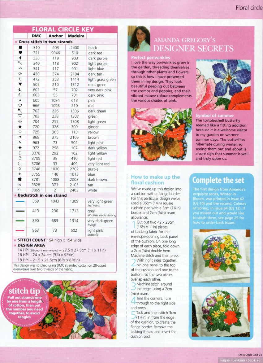 Подушки крестом, остатки — Схемы вышивки крестом: фото узоров