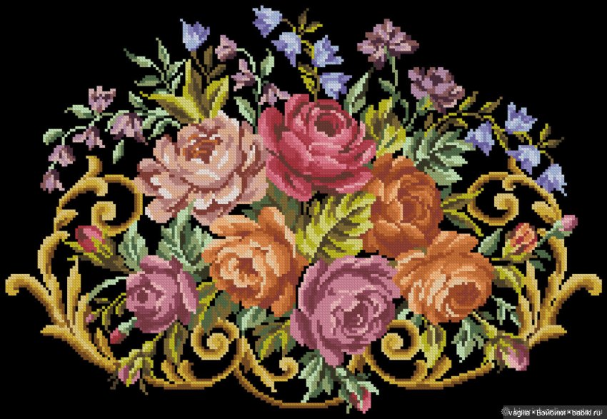 Сумочки крестом — Схемы вышивки крестом: фото узоров (фото 7)