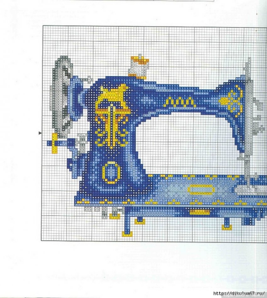 Схема вышивки швейная машинка Риолис