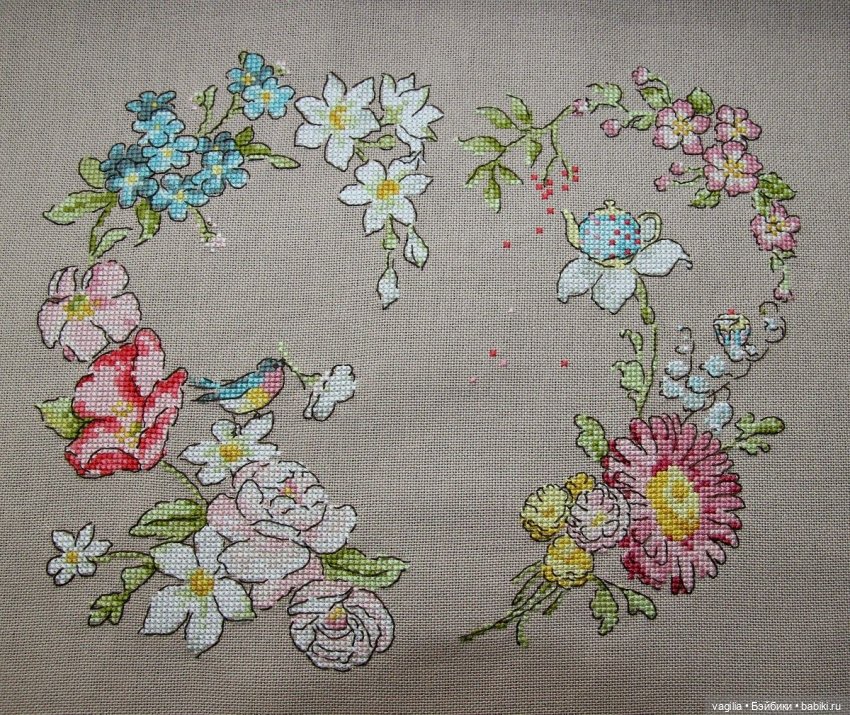 Французская вышивка 2 — Схемы вышивки крестом: фото узоров (фото 9)