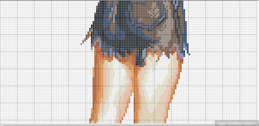 И ещё девушки и дамы — Схемы вышивки крестом: фото узоров