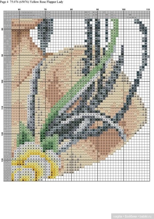 И ещё девушки и дамы — Схемы вышивки крестом: фото узоров