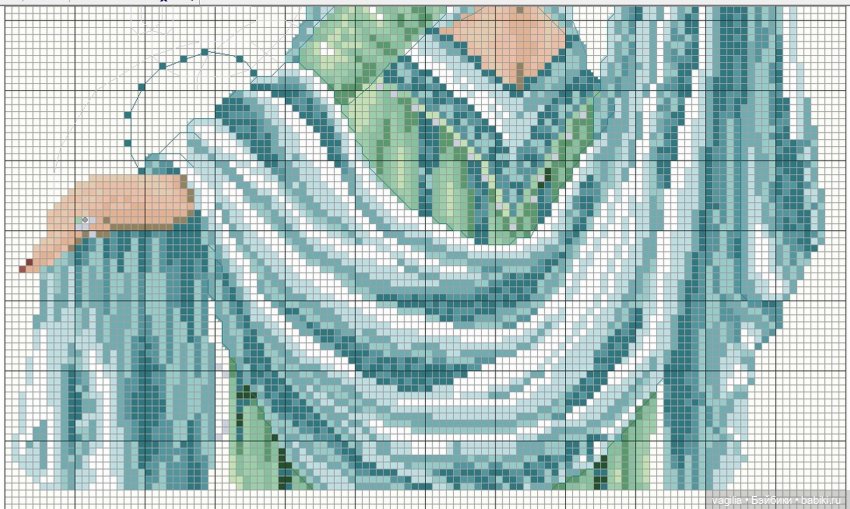 И ещё девушки и дамы — Схемы вышивки крестом: фото узоров