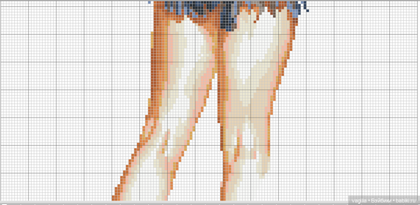 И ещё девушки и дамы — Схемы вышивки крестом: фото узоров