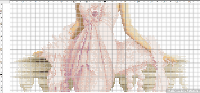 И ещё девушки и дамы — Схемы вышивки крестом: фото узоров