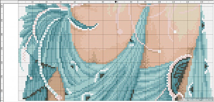 И ещё девушки и дамы — Схемы вышивки крестом: фото узоров (фото 4)