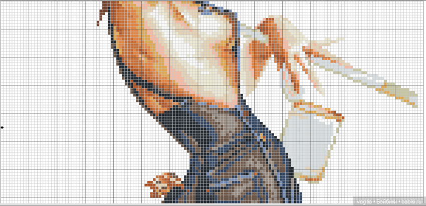 И ещё девушки и дамы — Схемы вышивки крестом: фото узоров