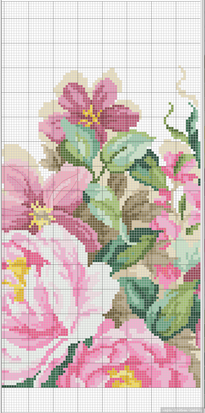 Цветы во всей красе — Схемы вышивки крестом: фото узоров (фото 9)