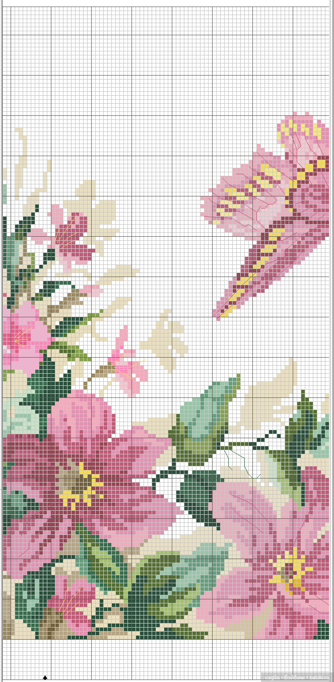 Цветы во всей красе — Схемы вышивки крестом: фото узоров (фото 10)