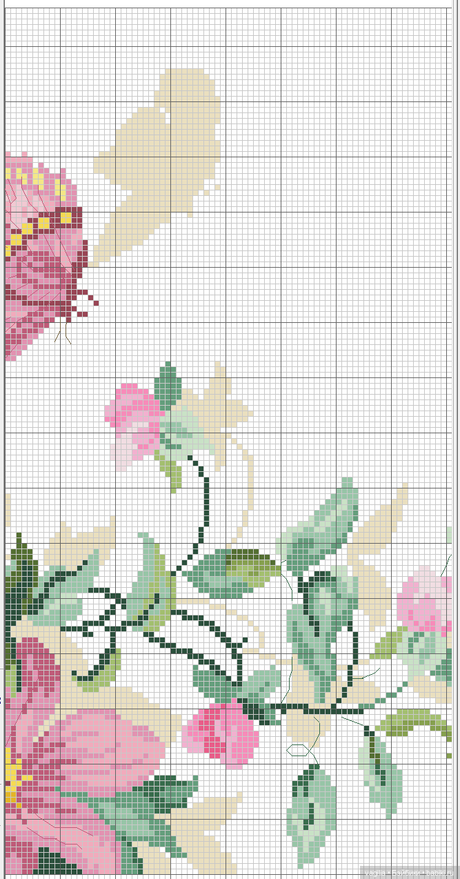 Цветы во всей красе — Схемы вышивки крестом: фото узоров