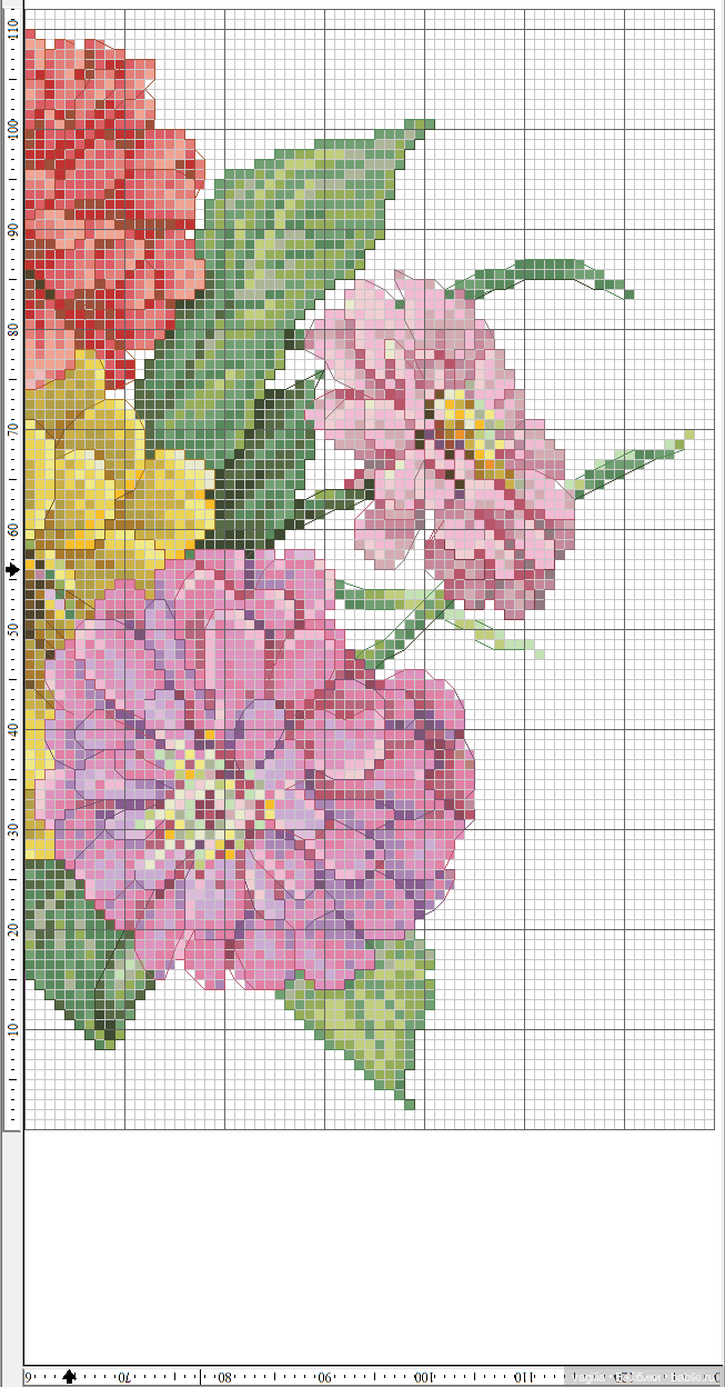 Цветы во всей красе — Схемы вышивки крестом: фото узоров